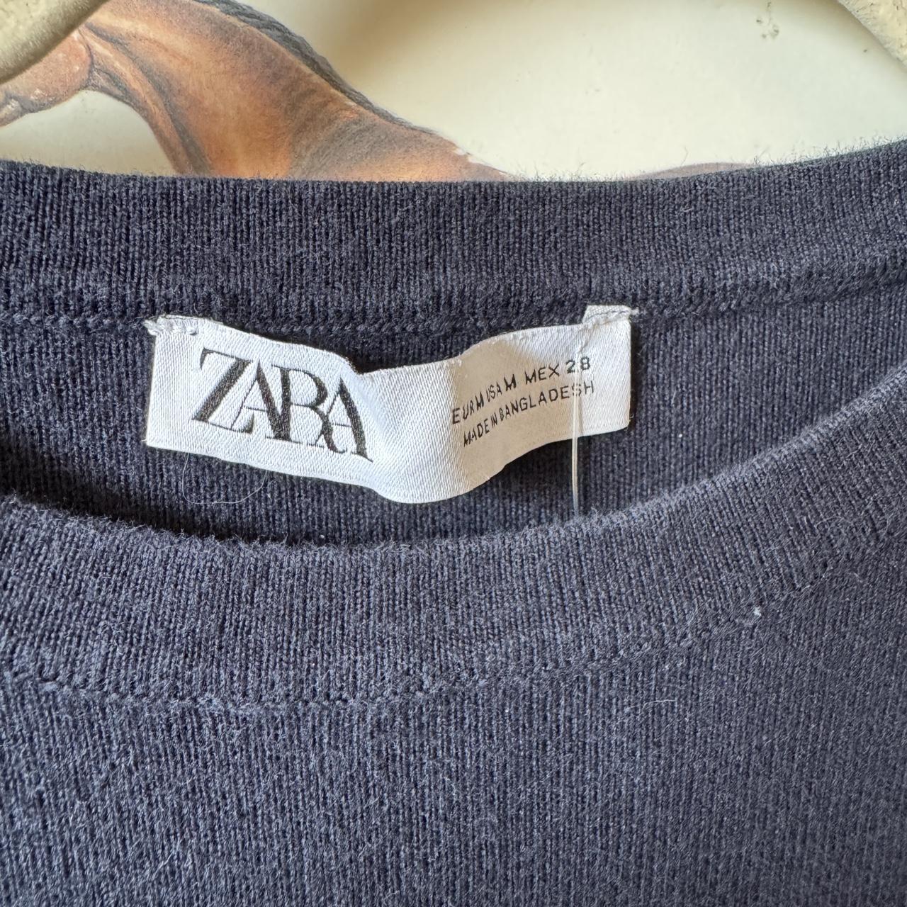 Navy knit tank top (M)