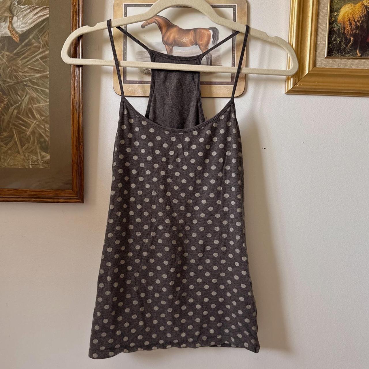 Y2K polka dot tank top (S)