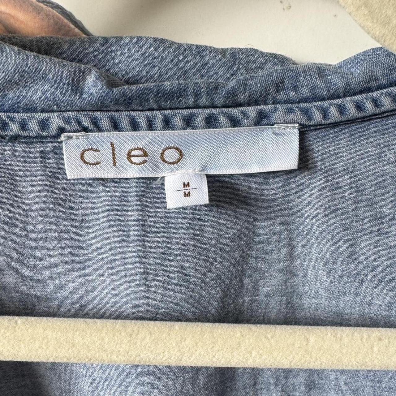 Blue denim cottage top (M)