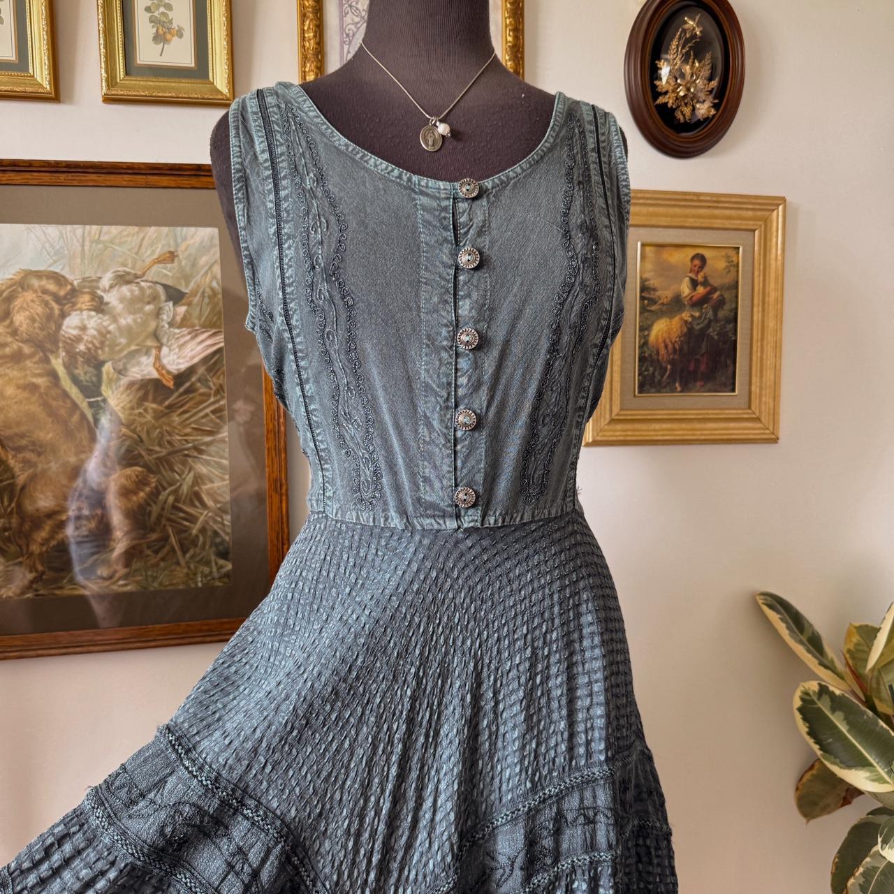 Boho fall fairy midi dress (L)