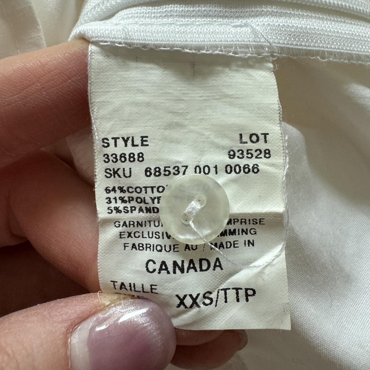 White y2k summer blouse (XXS)