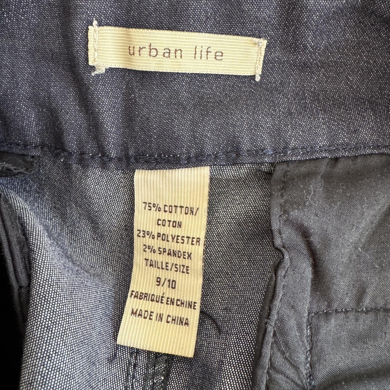 Dark navy wide leg trouser (S)