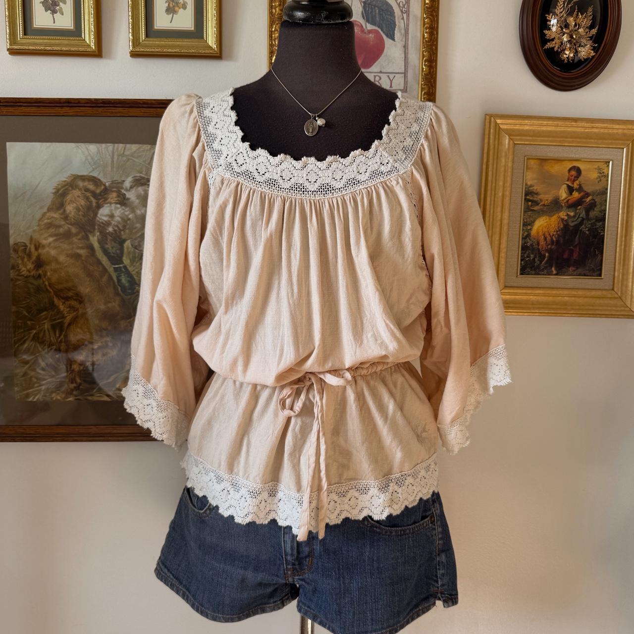 Blush boho princess blouse (M)