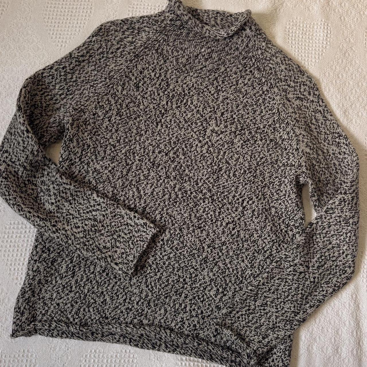 Roll neck cotton sweater (S)