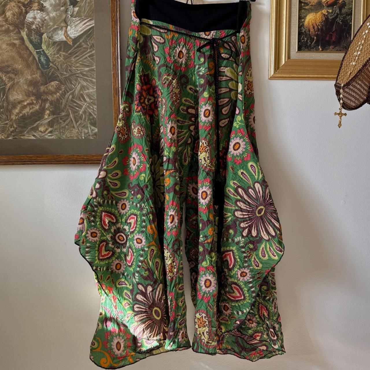 Floral boho wide leg pants (S-L)