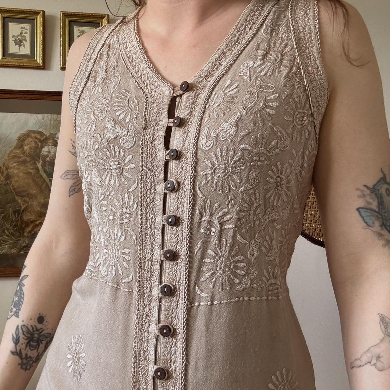 Fairy embroidered maxi dress (XL)