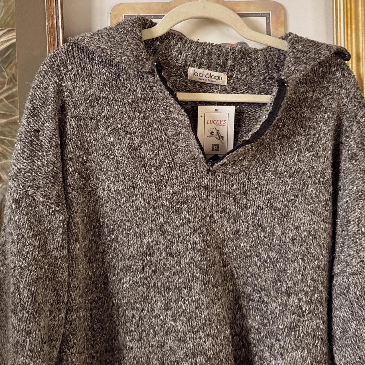 90s grey pullover knit jumper (XL)