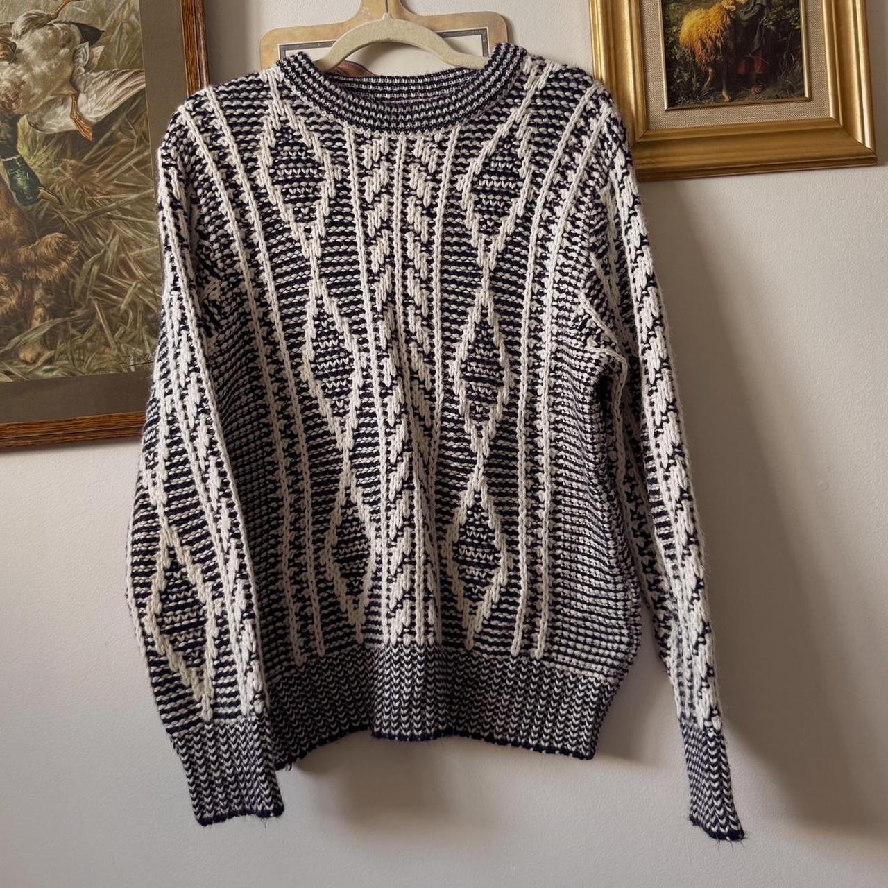 Cozy fisherman knit sweater (M)