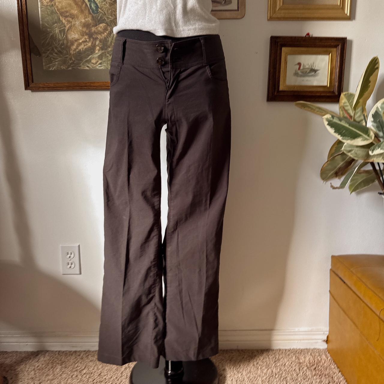 Low rise brown trousers (S)