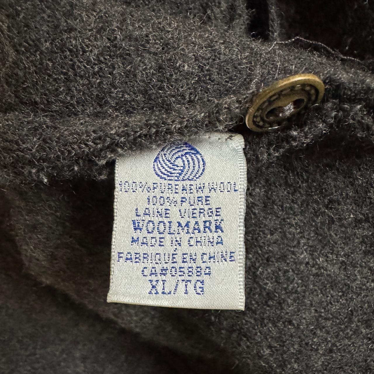 Charcoal grey wool cardigan (XL)