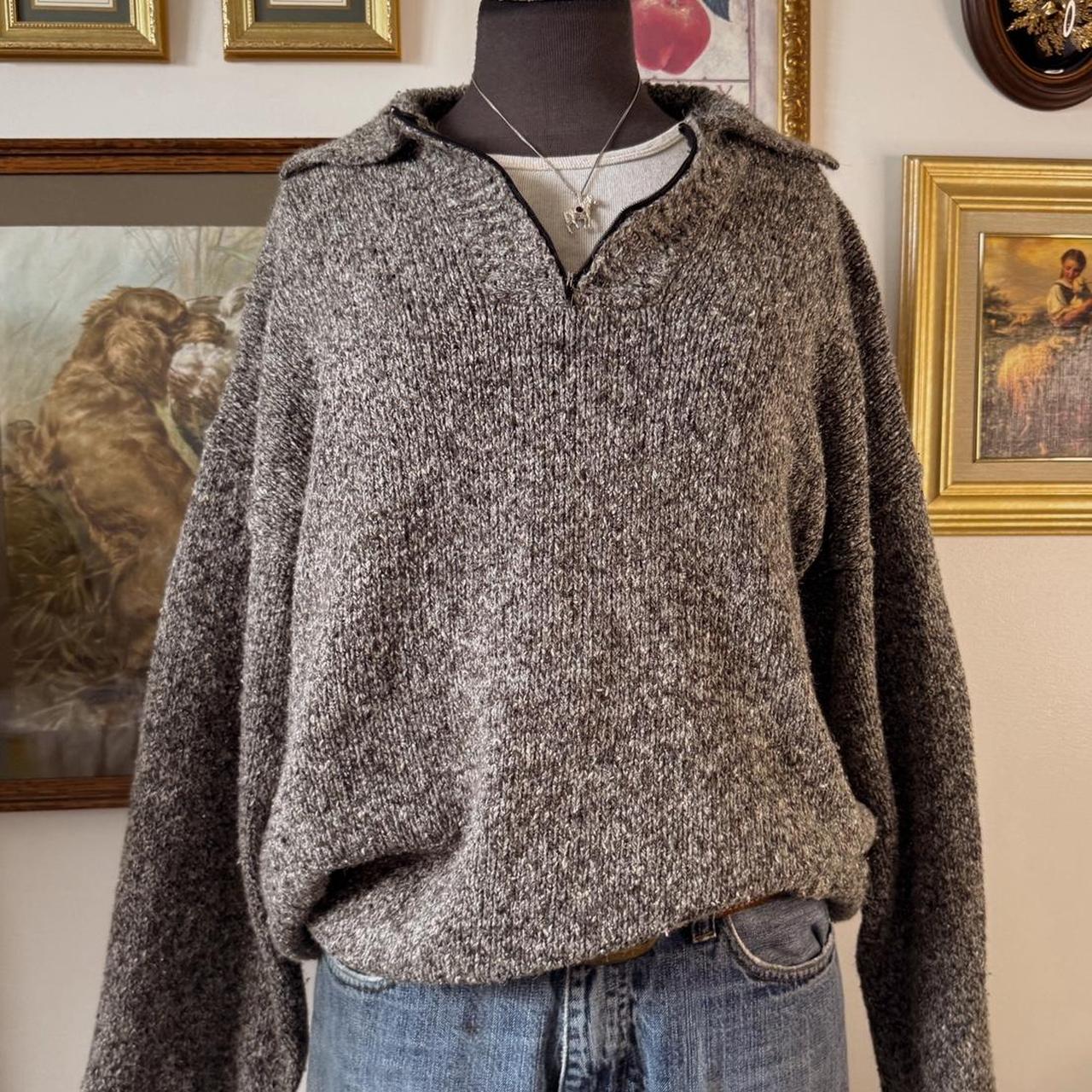 90s grey pullover knit jumper (XL)