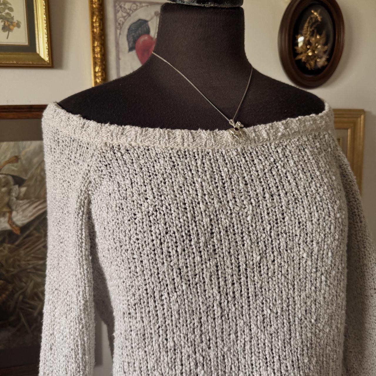 Boatneck knit sweater (S)