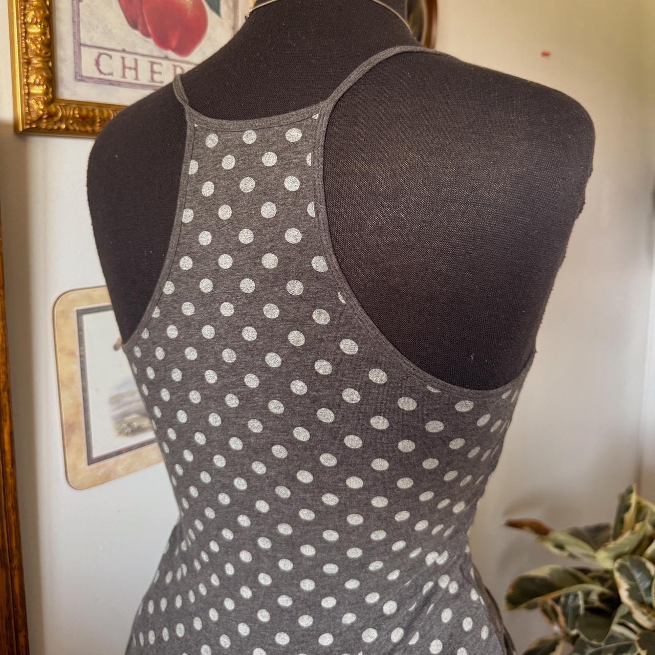 Y2K polka dot tank top (S)