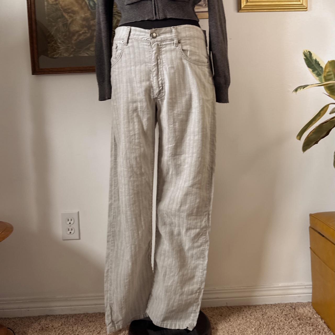Soft grey linen pants (32")
