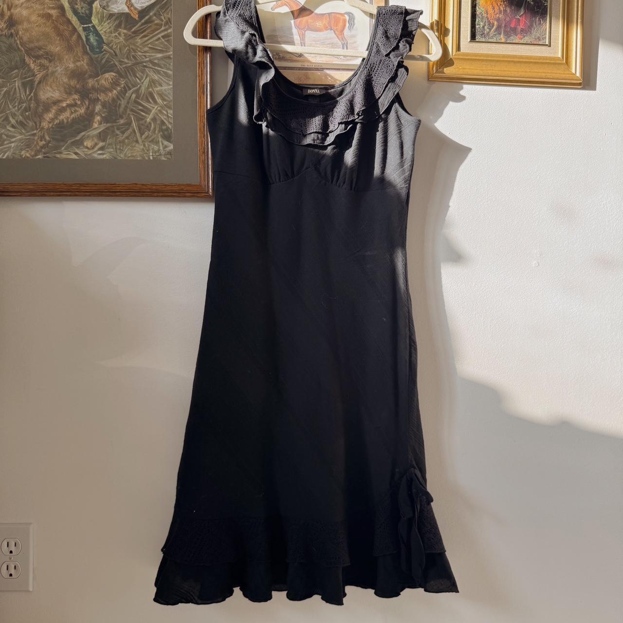 Black fairy ruffle dress (M)