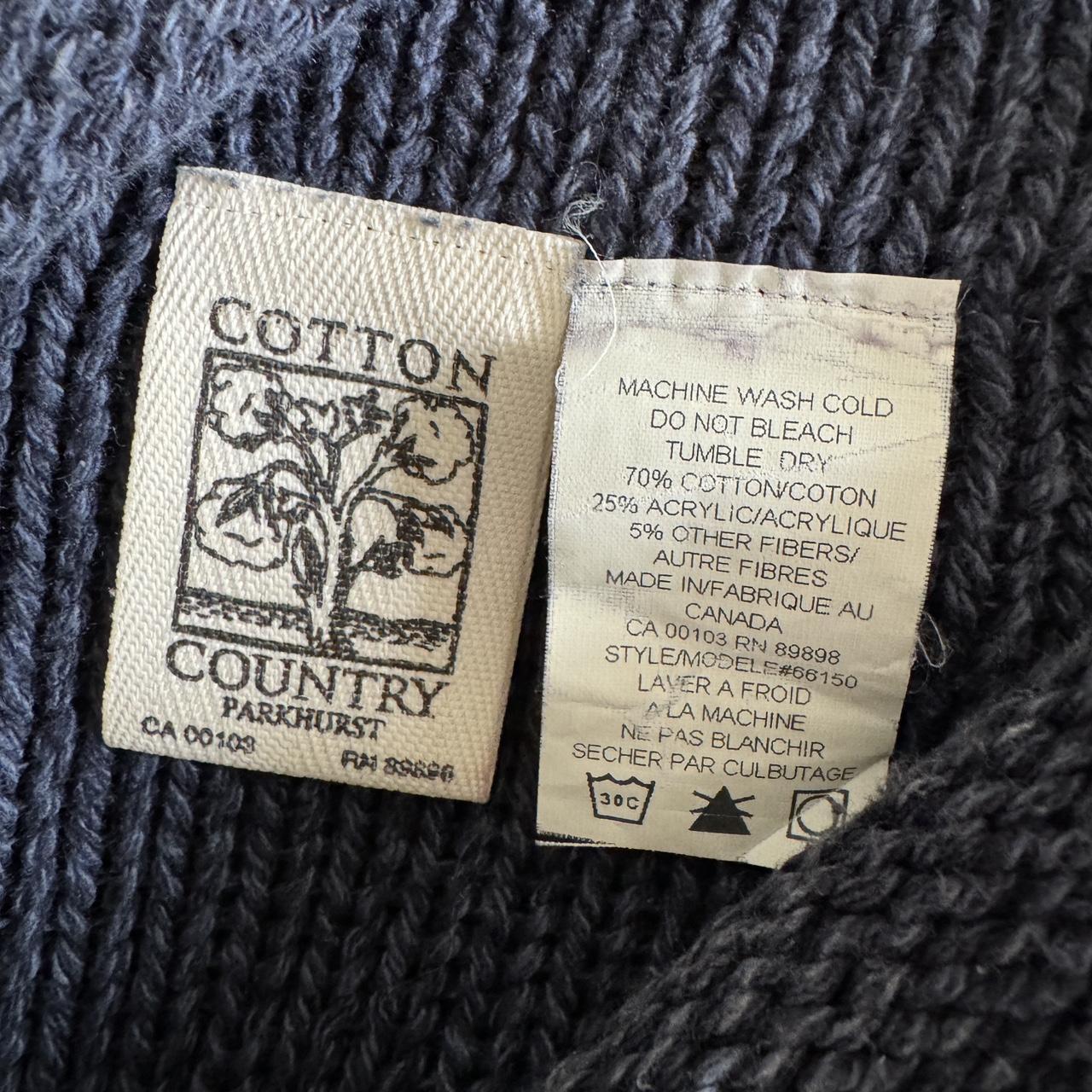 Navy chunky knit sweater (S)