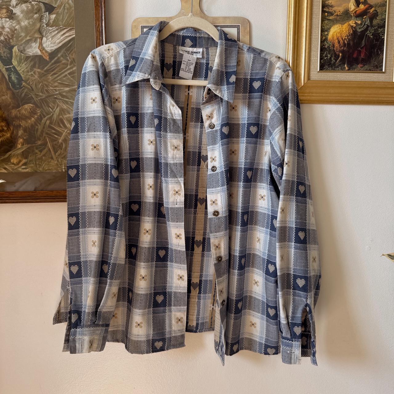 Blue cottage button up (L)