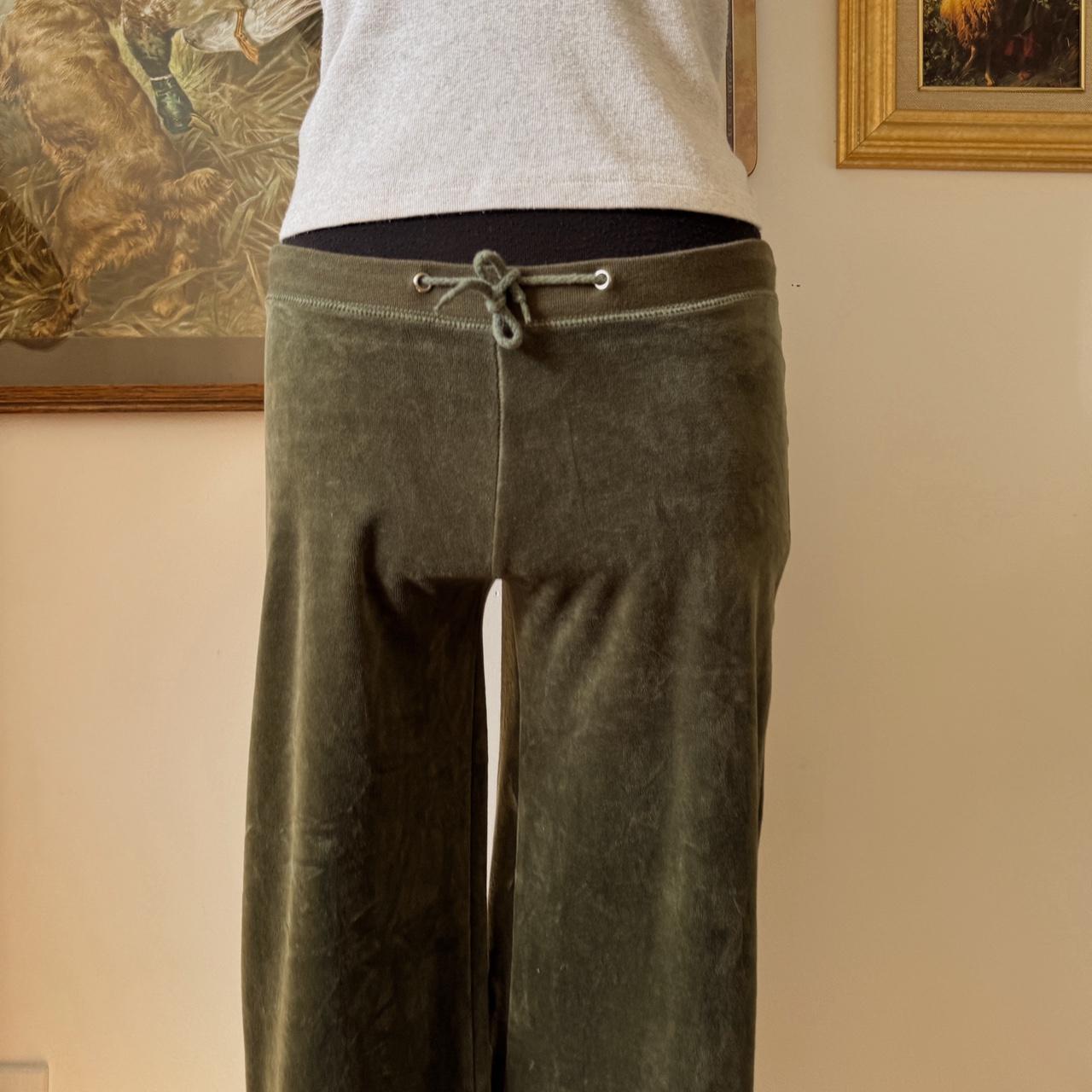 Y2K low rise velour sweatpants (XS)