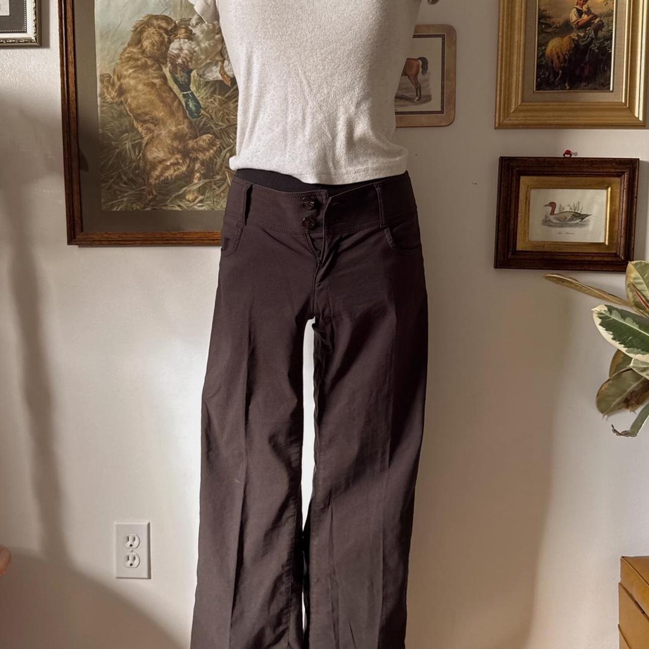 Low rise brown trousers (S)