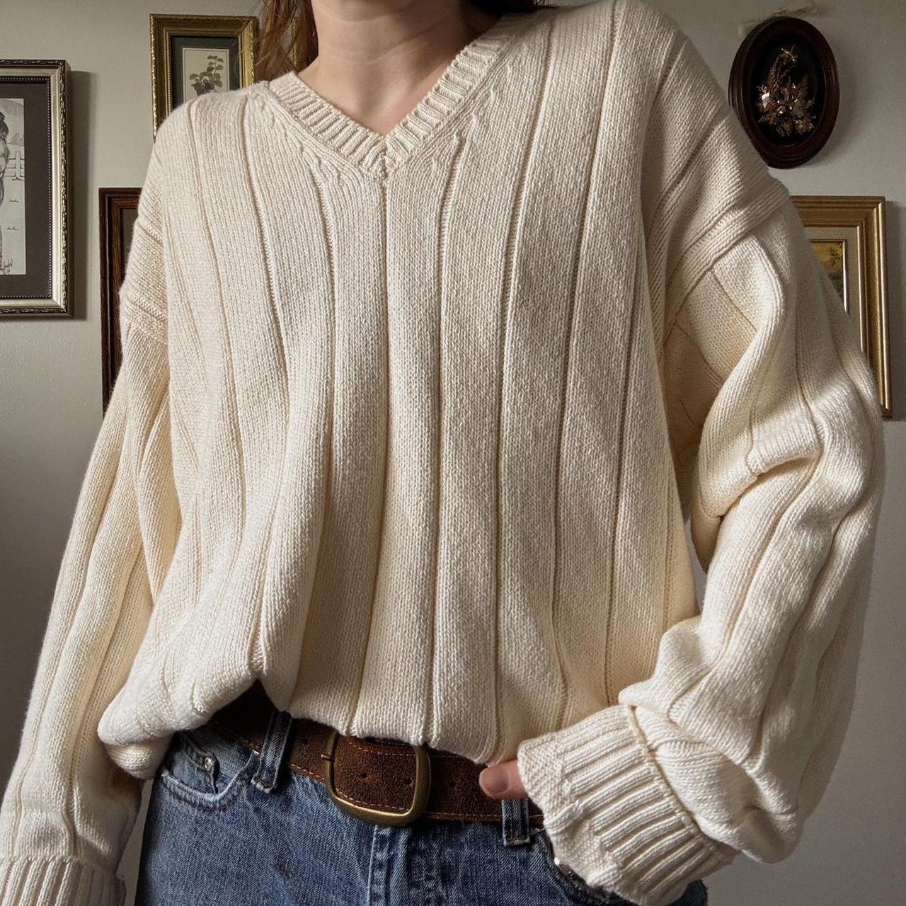 Oversized chunky knit sweater (XL)
