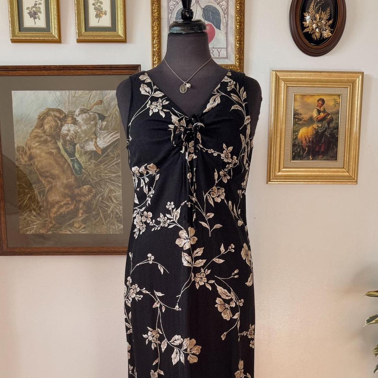90s floral maxi dress (S)