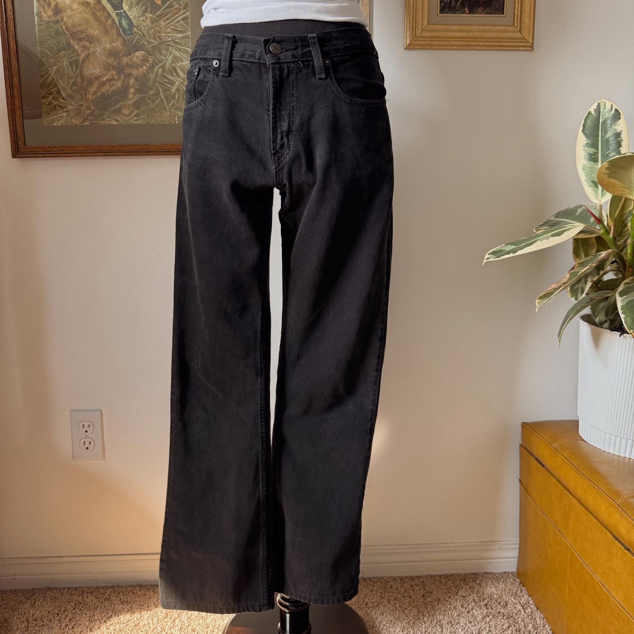 Black levis bootcut jeans (31")