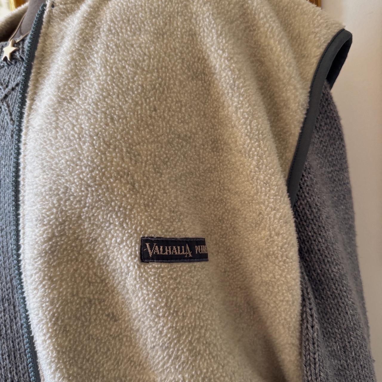 90s cream fleece vest (L)