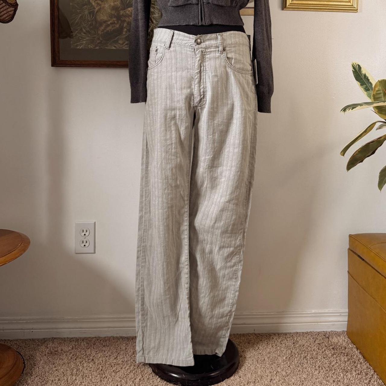 Soft grey linen pants (32")