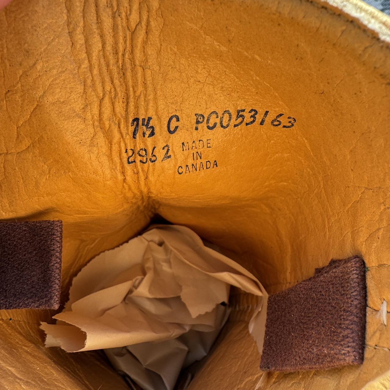 Tan leather campus boots (7.5)