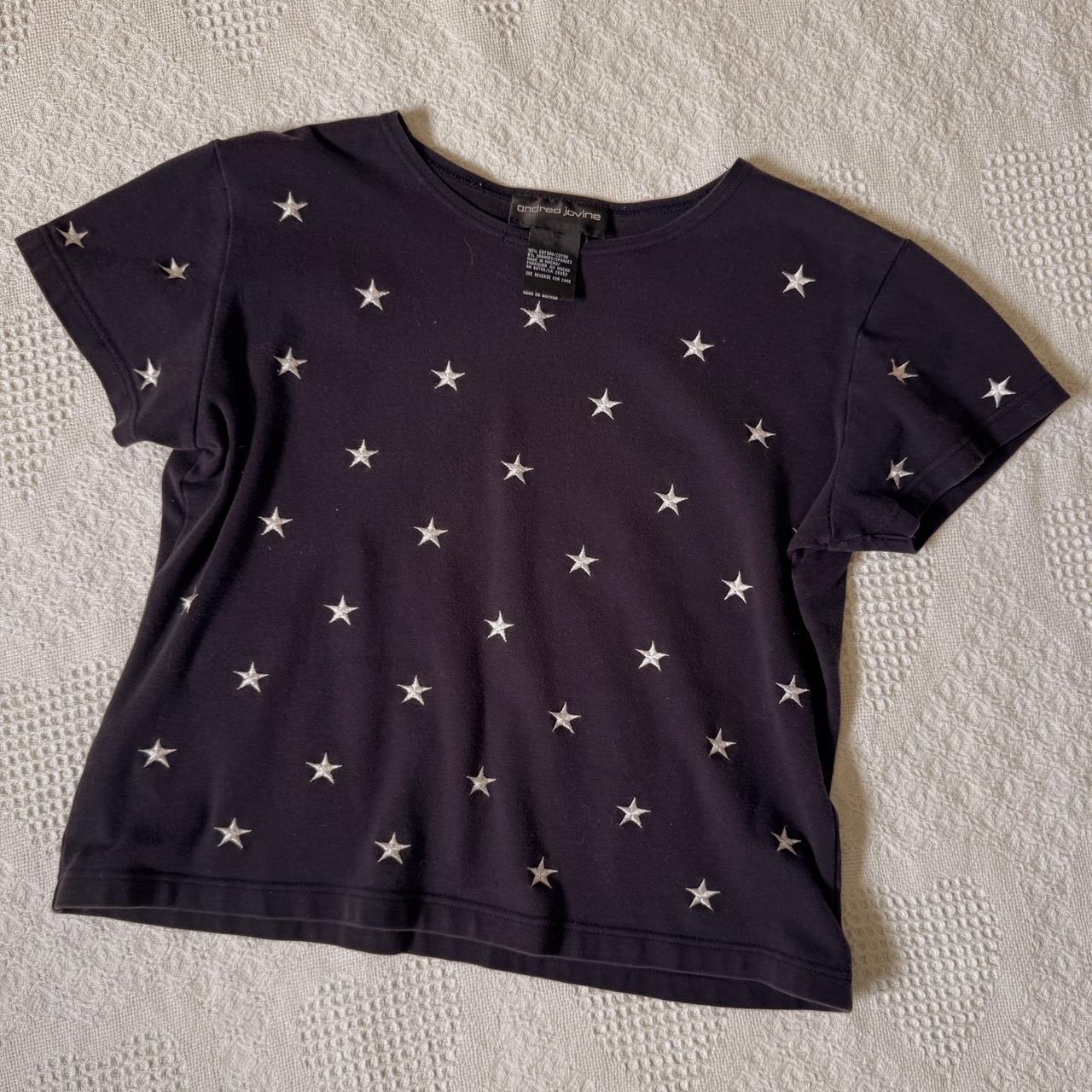 Navy star tee (L)