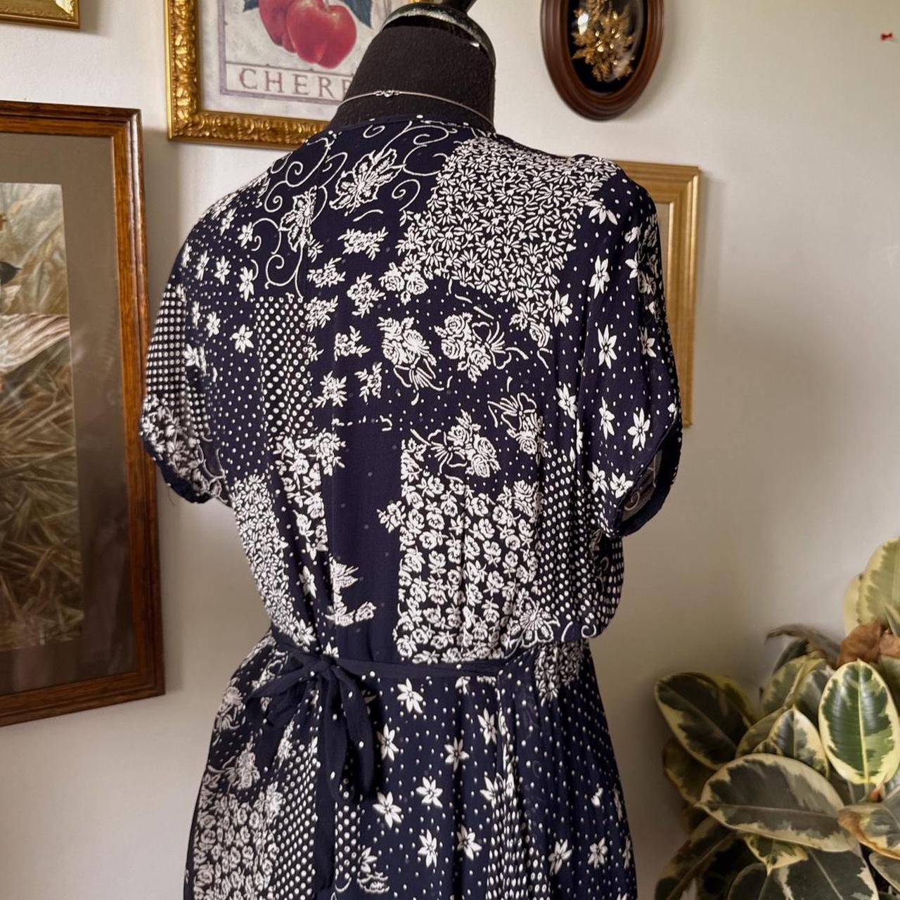 90s patchwork maxi dress (L)