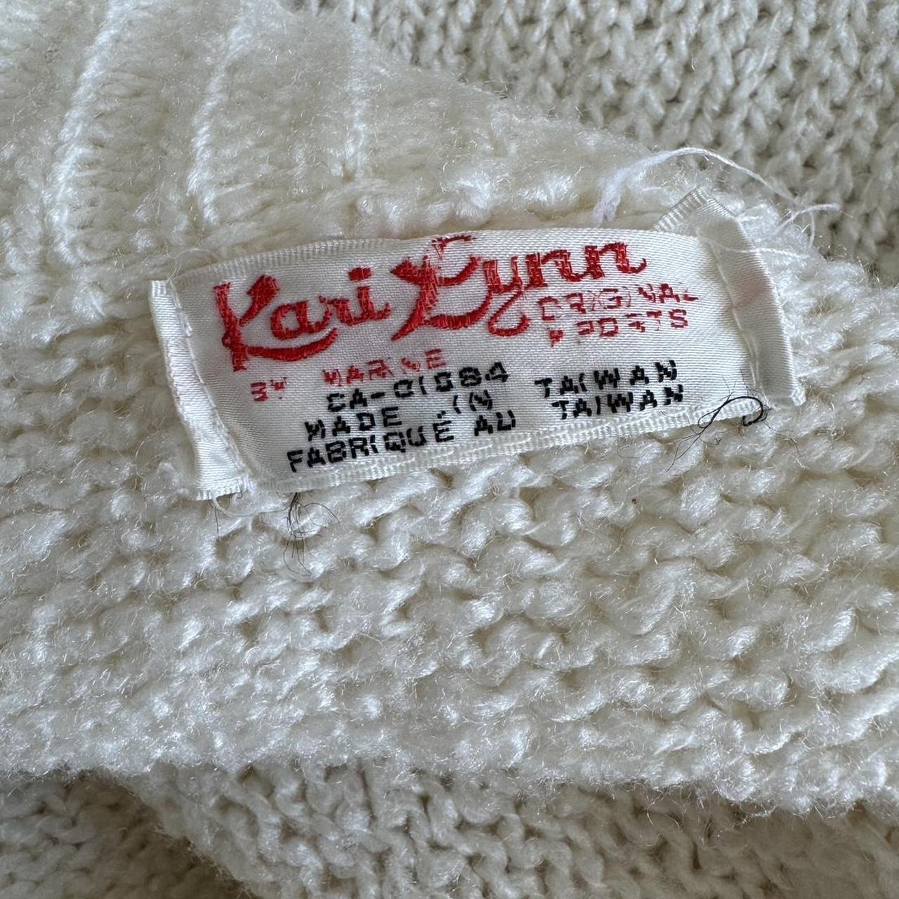 Cream knit slouchy cardigan (S)