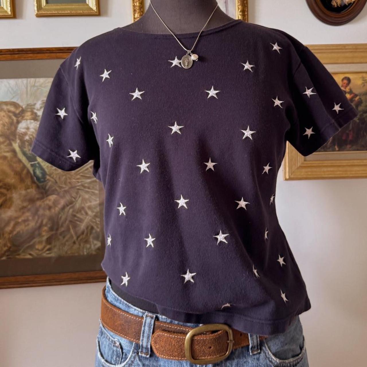 Navy star tee (L)