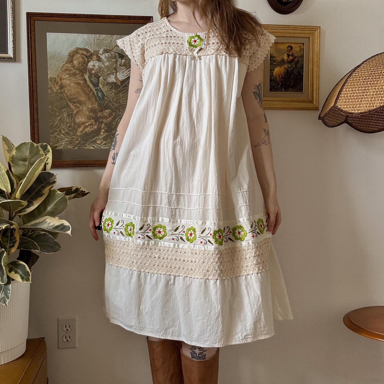 Cottage boho summer dress (L)