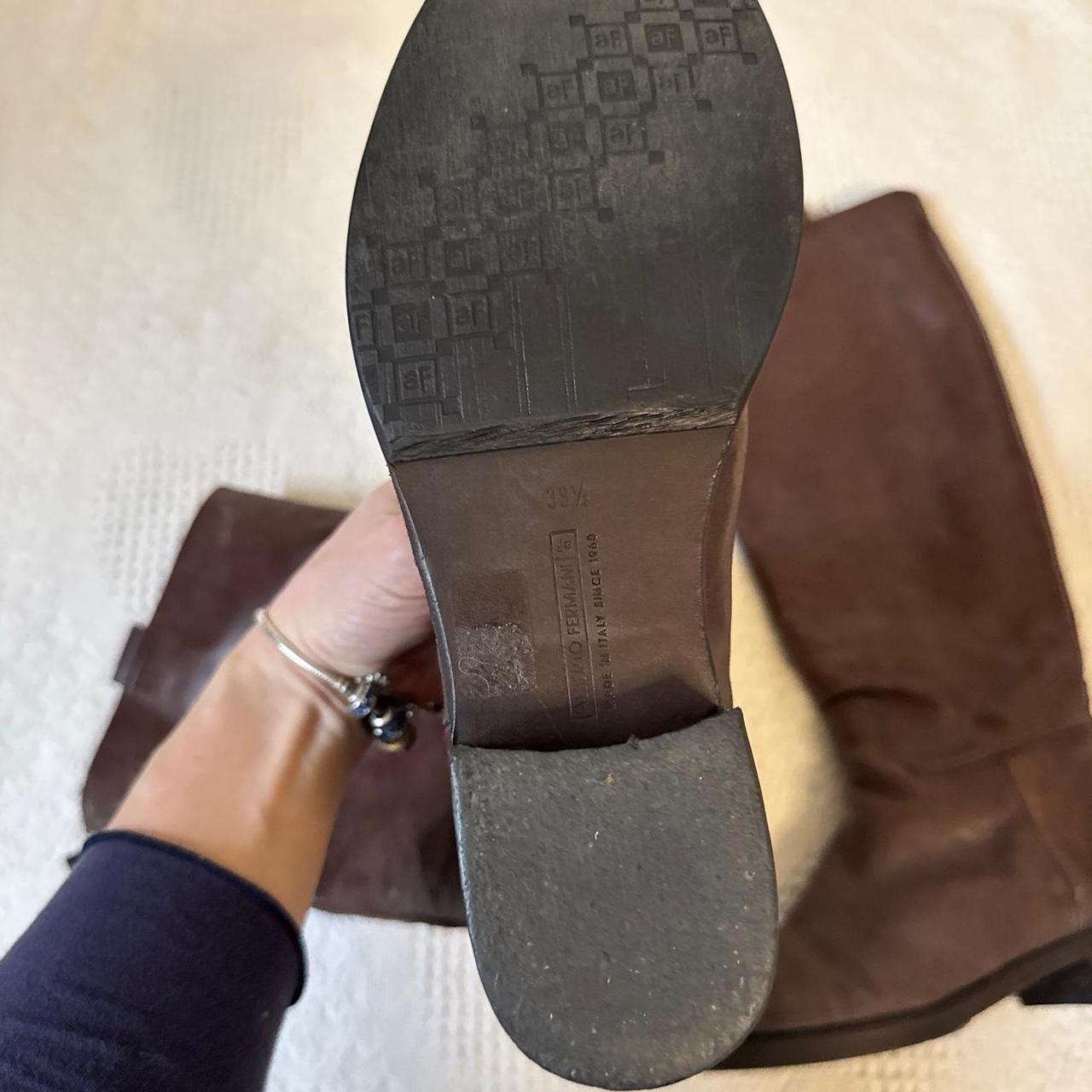 Brown leather riding boots (8.5)