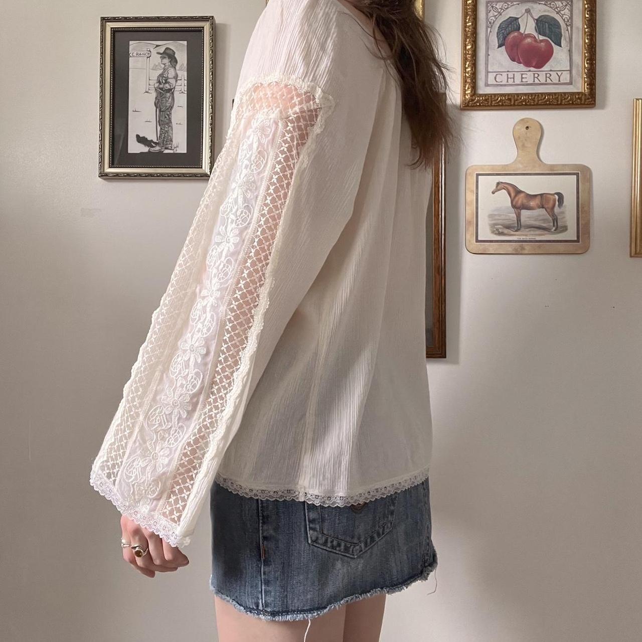 Lace boho fairy blouse (XL)