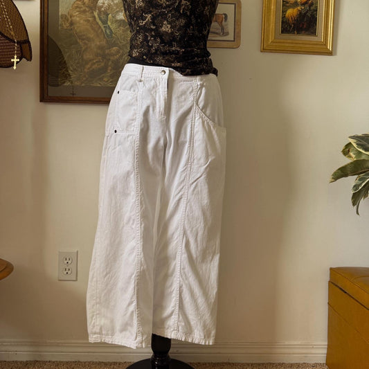 Wide leg capri pants (L)