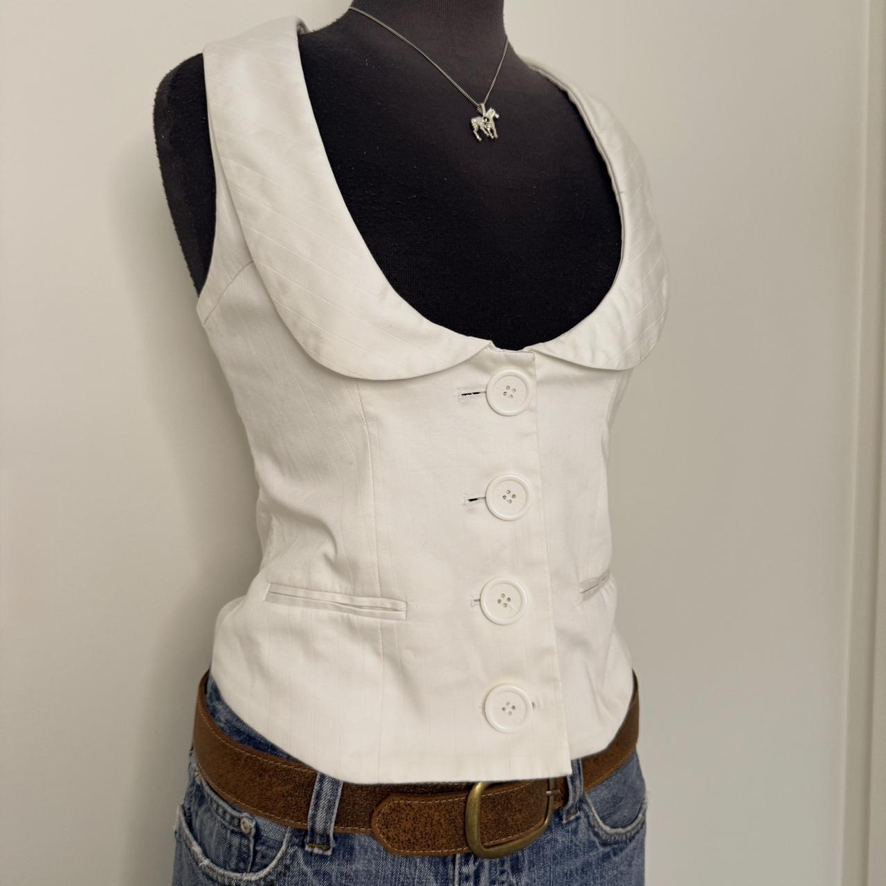 White y2k vest top (S)