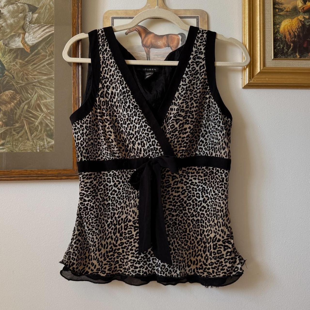 Leopard babydoll tank (M)