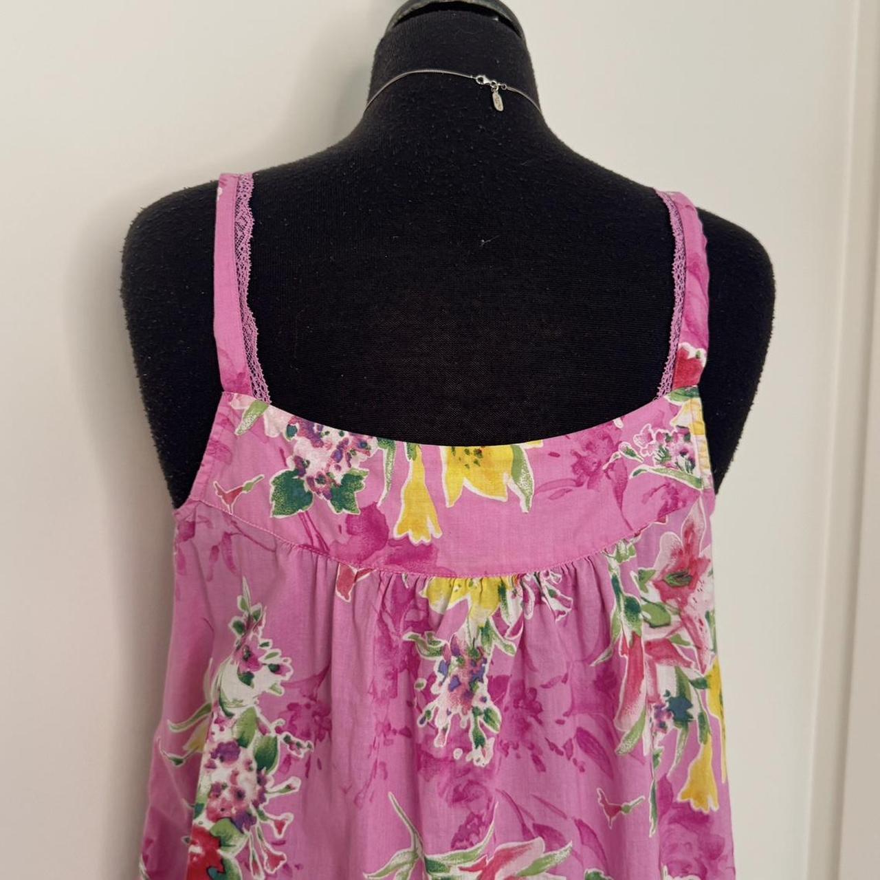 Pink Ralph Lauren floral ruffle dress (L)