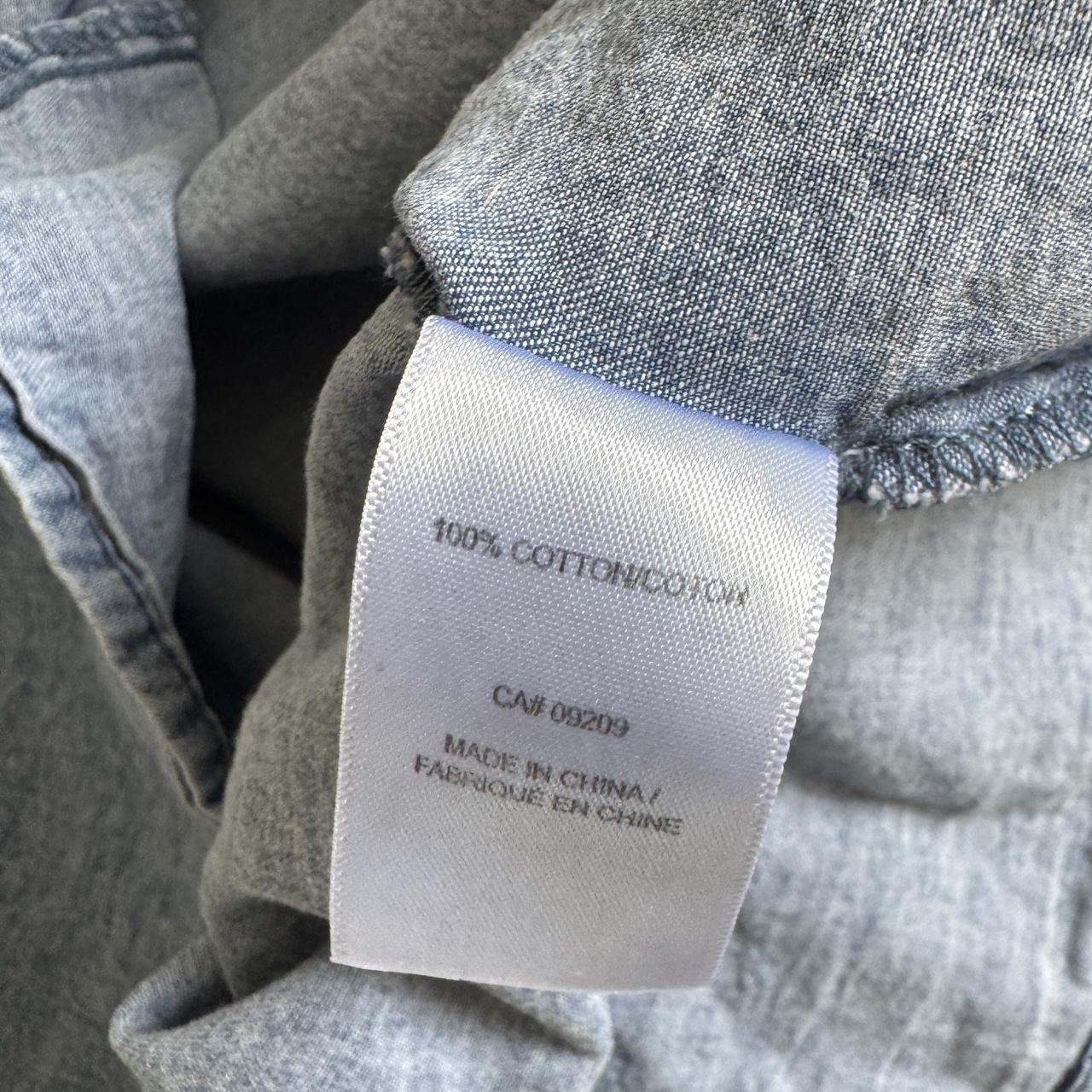 Blue denim cottage top (M)