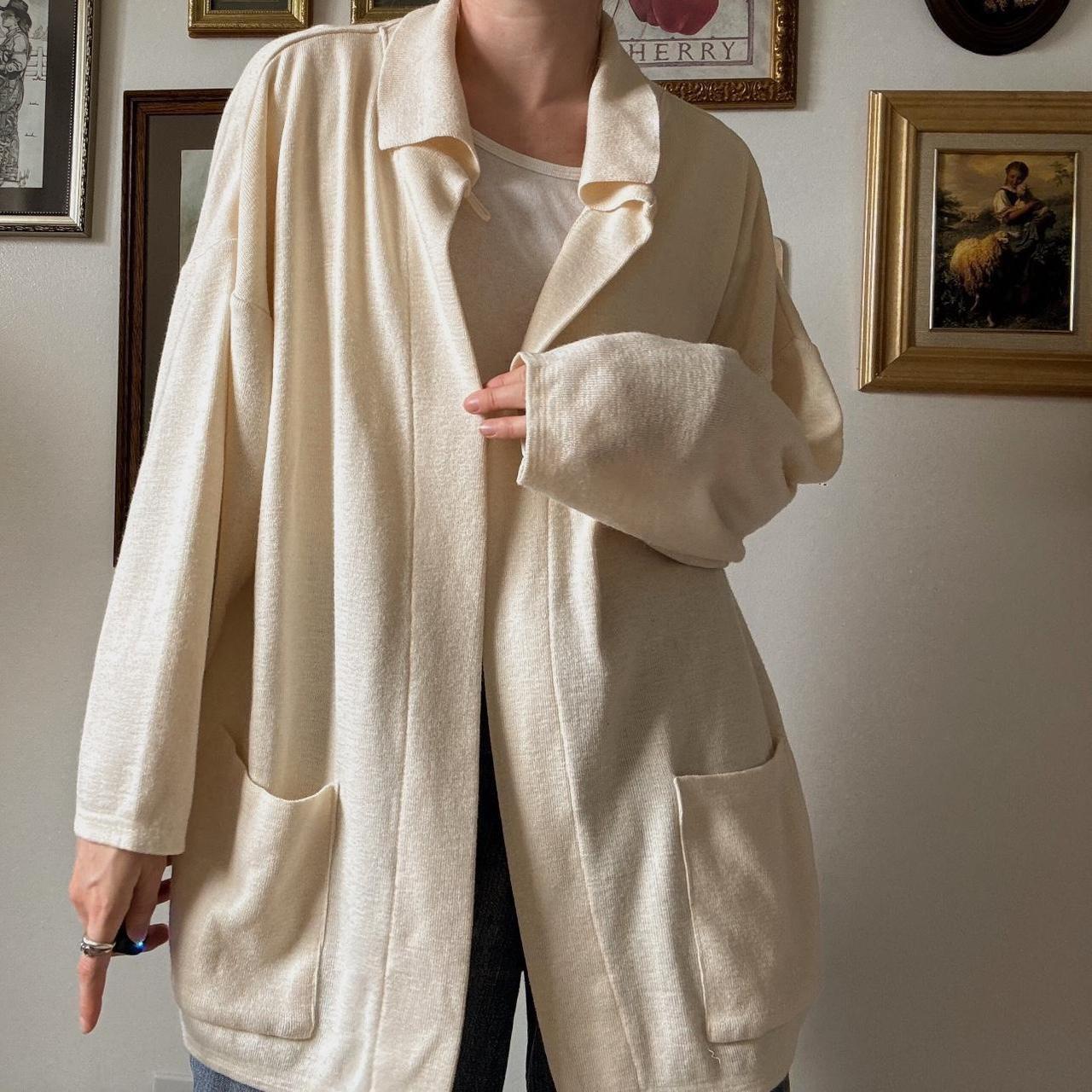 Slouchy cream cardigan (L)