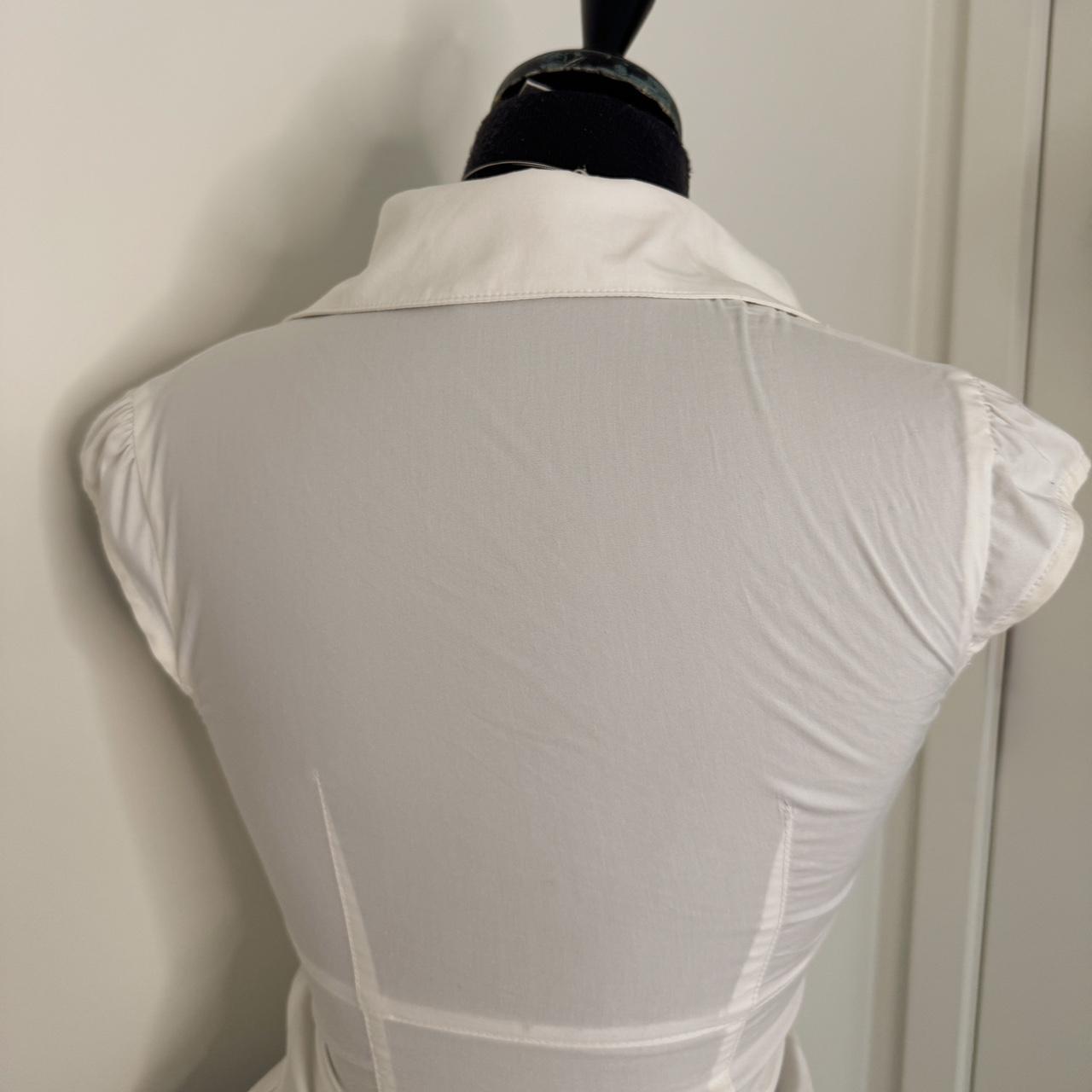 White y2k summer blouse (XXS)