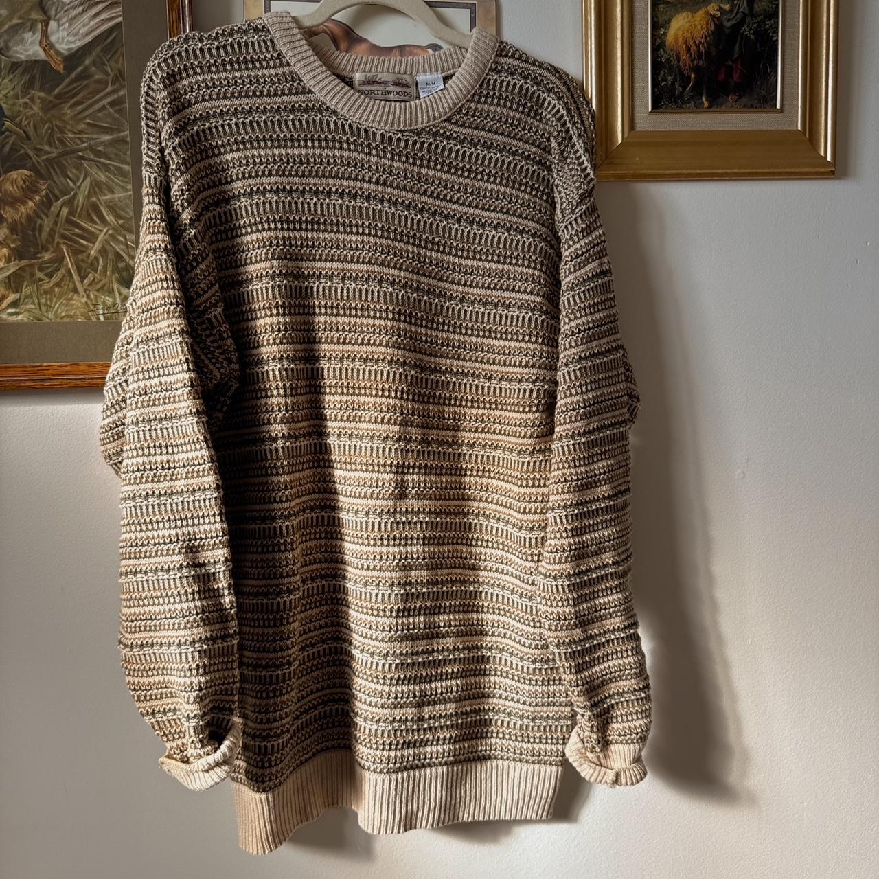 Fall striped knit sweater (M)