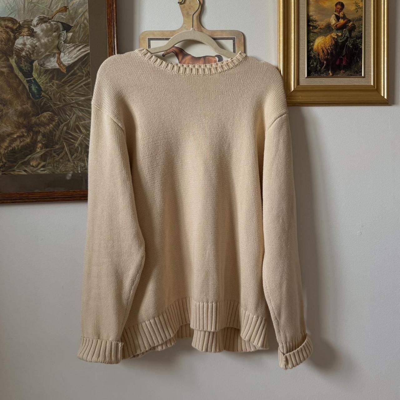 Cream knit sweater (os)