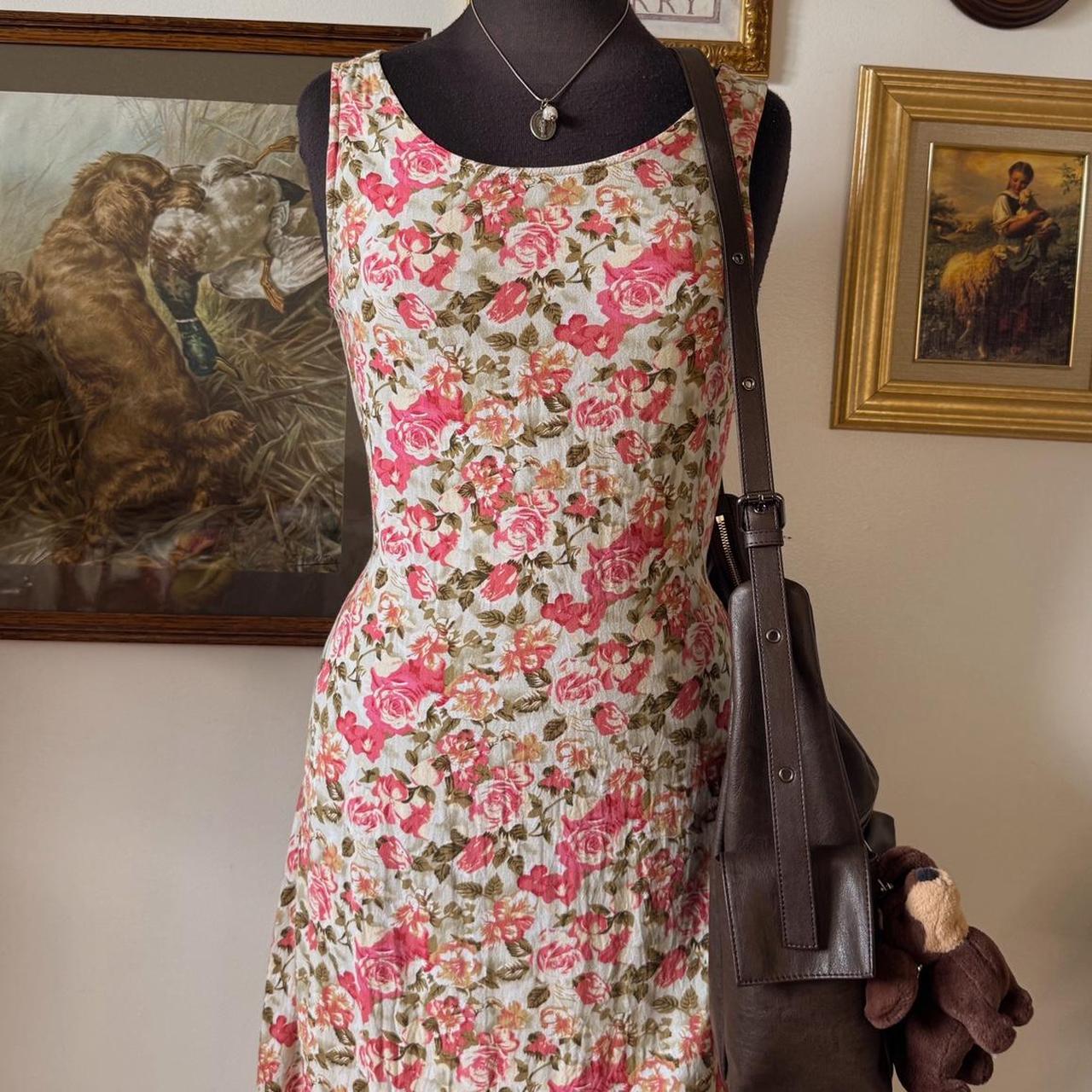1990s floral maxi dress (S/M)