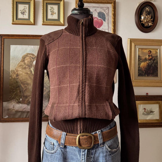 Ralph Lauren knit zip up (S)