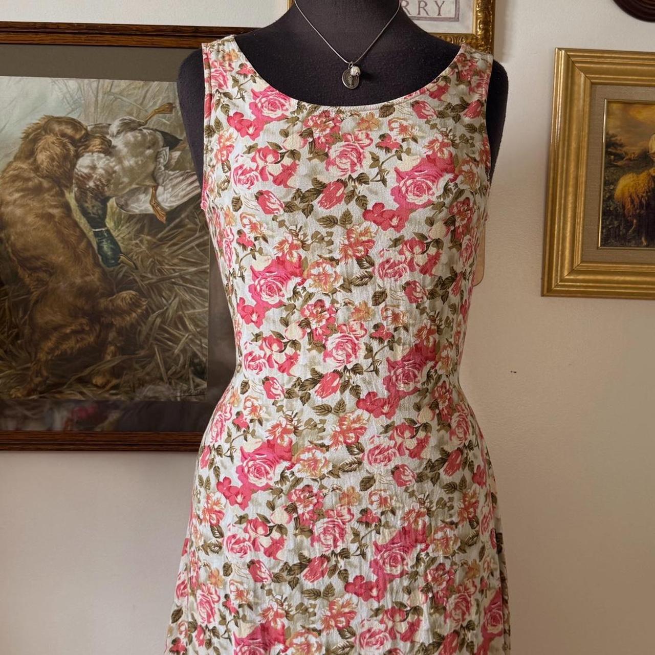 1990s floral maxi dress (S/M)