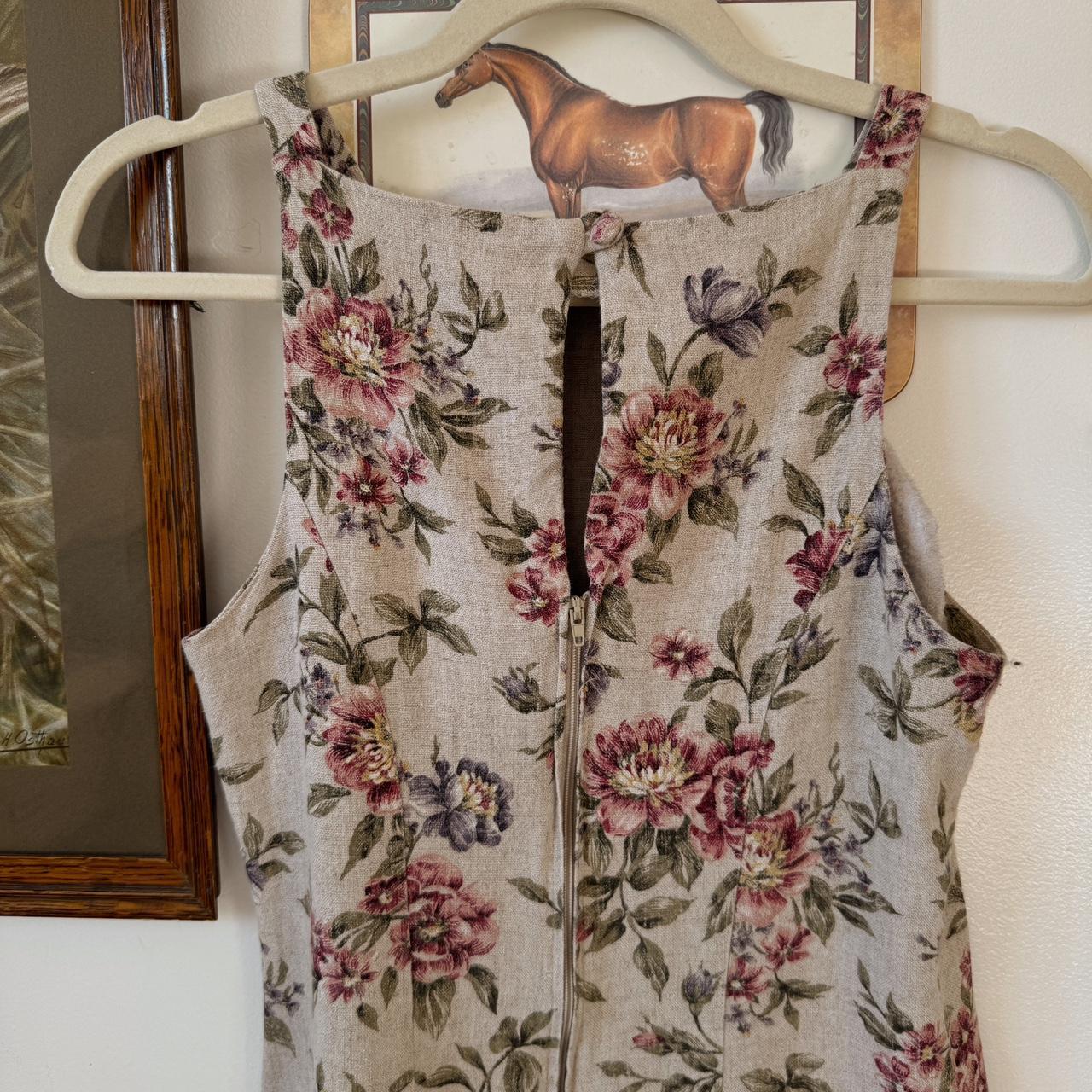 Vintage floral mini dress (S)