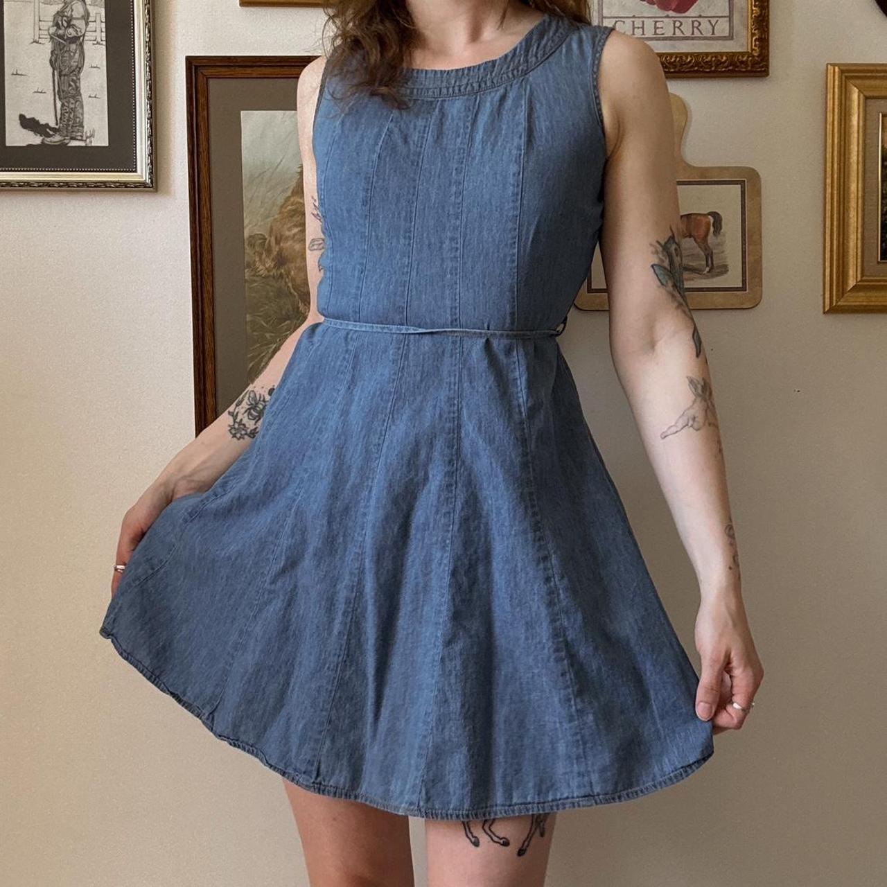 Denim mini dress (8)